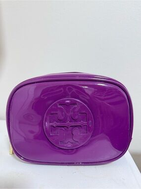 Tory Burch purple Cosmetic Pouch